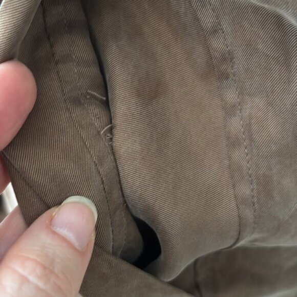 Anthropologie x Moth Carrie Belted Trench Coat Open Front Belted Coat Sz S - Picture 10 of 16